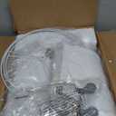 CINSARY 25" Farmhouse Jar Table Lamps Set of 2, 3 Way Touch Control Rustic Bedside Lamps with USB A+C Ports & AC Outlet, Pot Nightstand Lamps for Bedroom Living Room (LED Bulbs Included) (Grey-white)