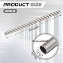 Gisafai 2 Pcs 5/8" Od, 1/2" Id, 0.065" Wall, 12" Length Cold Rolled Steel Tube Metal Seamless Round Tubing for Industries Automotive Applications, Strong and Durable