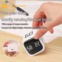 EooCoo Digital Timer College School Supplies, Gravity Pomodoro Cube Rotation, Countdown Productivity Kitchen Timer 5/10/30/60 Mins for Meeting, Back to School Gift, ADHD Tools, Office Desk Decoration