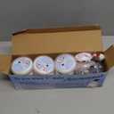 9 Pack Build a Snowman Kit Snowman Crafts for Kids,Modeling Clay Snowman DIY Kit, Christmas Stocking Stuffers for Kids,Christmas Crafts Xmas Gift