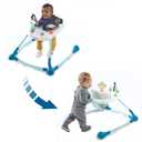 Kolcraft Tiny Steps Too 2-Stage Infant Baby Push Walker with Wheels, Seated or Walk Behind, Entertaining Developmental Learning Activities for Toddlers Boys & Girls Sturdy Frame - Clouds Rainbows