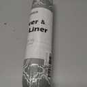 Drawer & Shelf Liner for Kitchen Cabinets 17.5 x 120", Non-Slip Non-Adhesive Shelf Paper Protect Dresser and Cupboard, Waterproof Drawer Mats for Bathroom, Easy to Cut (Grey Diamond)