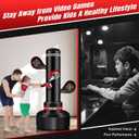 Upgraded Heavy Freestanding Punching Bag for Adults Teens, 70 Standing Punching Bag Kicking Bag Heavy Bag, Women Men Kickboxing Bags for Training MMA Fitness Home Gym