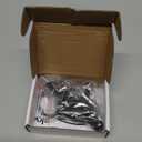 skysen Self Locking Fence Gate Latch Carbon Steel Black/Lock Post Mount with Stainless Steel Spring Cable Pull(JLXSDS-1)