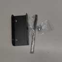 1 Metal Bifold Door Locks Adjustable Double Door Lock Kit (Fits 0.6" - 2" Folding Door) Heavy-Duty Child & Pet Proof Safety Lock for Closet,Cabinet,Pantry, Rust-Resistant No Drill Installation, Black