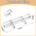 AceOrbit 2 Pcs Display Stand Tile Display Stand for Art Panels Picture Photos Plaques and Warm Glass Art Creations Collectibles Ceramic Tiles Office Trade Show Office, or Gallery (Transparent,Acrylic)