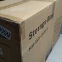 Himix Large Storage Bins with Lids, 66Gal/264QT Stackable Collapsible Plastic Bins with Wheels, Closet Organizers for Bedroom, Kids Room, Living Room, Garage (22Gal)