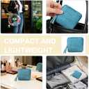 Tucnoeu 5-Layer Jewelry Pouch with Zipper, Small Travel Jewelry Case, Mini Travel Jewelry Bag for Rings, Bracelets, & Bangles with Tassel Zipper, Anti-Scratch & Portable Jewelry Bag