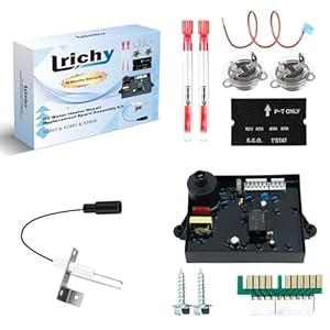 Lrichy 3 in 1 Value RV Water Heater Replacement Parts Spare Kit for Atwood/ Dometic, 91365 RV Water Heater Circuit Board, 91447 Thermal Cut Off & Thermostat Kit, 93868 Spark Probe Igniter Electrode