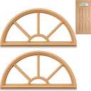 2 Pcs 22" x 10" Entry Door Frame Only Replacement for 1" Glass, Tan