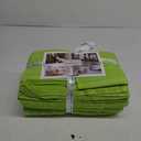 Kitchen Cleaning Dish Wash Cloths Waffle Terry Design Kitchen DishCloths|Washable 12x12 Cotton Dish Rags for Drying Dishes|Counter Top Barista Dust Wipes|Spring Easter Basket Decor| 6 Pc -Apple Green