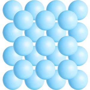 28 Pcs Balls Table Tennis Balls 40mm Color Plastic Balls Bulk Washable Small Game Balls for Party Decoration Handcrafted Art Carnival Pool Games (Light Blue)