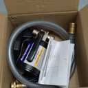 Acquaer Portable Electric Utility Water Transfer Pump 1/10 HP with Suction Hose Kit, Low Suction Water Removal for Water Beds, Pools, Rain Barrel, Aquariums, RV