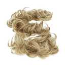 CAISHA Hairpiece Hair Wrap Heat-resistant Synthetic Fibres Curly Messy Updo Blonde Mix HW33