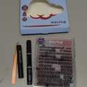 Lash Clusters Kit 144pcs, 3D Lash Clusters 8-18/D Curl DIY Lash Extension Kit with 10ml Bond and Seal Waterproof, 5ml Lash Glue Remover, Lash Applicators for Self Use