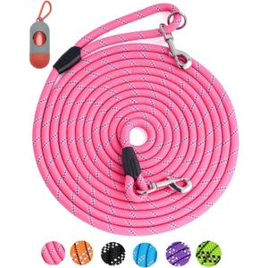 Long Dog Leash for Dog Training , Heavy Duty Dog Lead for Large Medium Small Dogs Outside Walking, Playing, Camping, or Yard, Size: 30FT* 1/2 inch