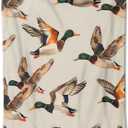 Flying Mallard Duck Blanket Gifts for Kids Women Adult Girls,Nature Aniaml Throw Blankets,Soft Comfy Lightweight for Home Couch Bed Sofa Realistic Decor,Playful Farm Art 50x40in