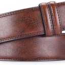 MACBORO Mechanic Work Belts for Men Without Buckle No Scratch Tsa Approved Non-Metal Hypoallergenic Belt 1.5"