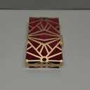 CARIEDO Women Evening Bag Elegant Clutch Purse Exquisite Velvet Metal Hollow out Handbags Prom Wedding Party (Maroon and Gold)