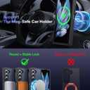 Magnetic for Samsung Galaxy Z Fold 5 Case Compatible with MagSafe [Fast Wireless Charging][Anti-Fingerprint][Military Shockproof] Translucent Matte Silicone Bumper for Z Fold 5 Phone Case,Black