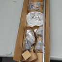 Franklin Brass Kinla 5-Piece Bathroom Set Polished Chrome 18" and 24" Towel Bar Racks,Toilet Paper Holder, Ring, Hook KIN5PC-PC