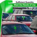 Vicenpal 100 Pack Blank Parking Permit Hang Tag Parking Placards Hang Tag 3 x 5 Inch for Car Rear View Mirror(Green)