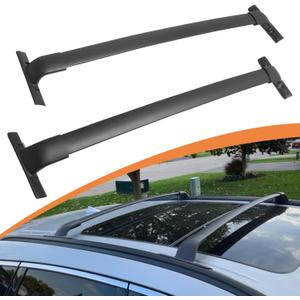 Roof Rack Cross Bars for 2015-2024 Nissan Murano T6063 Aluminum Black Crossbar Luggage Rack Carrier for Rooftop Cargo Carrier Bag Kayak Canoe Bike Snowboard Skiboard