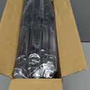 Freezer Organizer Bins, 3 Pack Big Stackable Deep Chest Freezer Organizer Bins, Foldable Baskets with Handles, Black Storage Container Baskets for 5 to 9 Cu.FT Deep Freezer Sort Frozen Meats (Large)