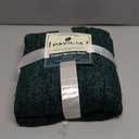 PAVILIA Emerald Green Chenille Throw Blanket for Couch Sofa, Soft Green Knit Throw with Tassel, Decorative Blanket for Bed Chair Living Room, Emerald Green 50x60