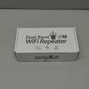 WiFi Booster, 1200Mbps WiFi Extender Signal Booster for Home, 12880 Sq Ft Coverage, 105 Devices, Dual Band 2.4/5GHz Internet Extender WiFi Booster