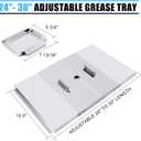 Grill Replacement Parts for Dyna-Glo DGH474CRP DGH483CRP DGH485CRP DGH474CRP-D, Drip Pan Grease Tray & Grill Grates & Heat Tents for Dyna Glo 5 Burner Grill Models