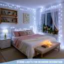 JMEXSUSS 250 LED White Christmas Lights Outdoor, 91.5ft Extendable White String Lights Indoor, Christmas Tree Lights with 8 Modes for Room Garden Patio Wedding Party Christmas Decorations