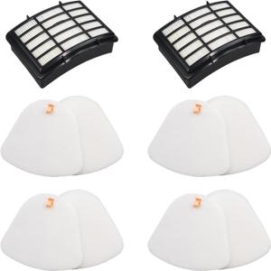 Replacement Filter Compatible with Shark CU512 CU500 CU510 CU512 26 CU520 CU520 26 CU500 26 Navigator Lift-Away XL Multisurface Upright Vacuum (2 Hepa filter and 4 foam filter)