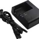 LP-E10 LC-E10 LC-E10C Quick Battery Charger for Canon: EOS Rebel T7 T6 T5 T3 T100 4000D 3000D 2000D 1500D 1300D 1200D 1100D DSLR Digital Camera Kiss X50 Battery Power Supply Cord