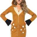 Leg Avenue Women's Hooded Cozy Fawn Halloween Costume, Small US