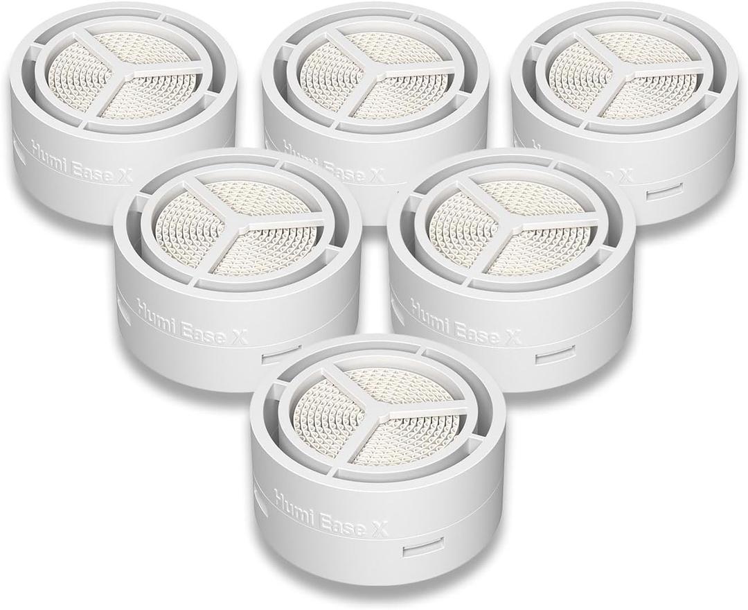 HME Filter, Replacement Cartridges for ResMed HumidX, Compatible with Airmini CPAP Machine & P10 Nasal Pillows, N20 and N30 Nasal Masks, 6-Pack Cartridges