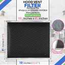 Range Hood Filter Replacement for 8.78 x 10.48 W10355450 Charcoal Whirlpool vent hood filter - Carbon Filter for Exhaust Fan - Filters Kitchen Odors for Ductless Vent Hoods (3 Pack)