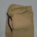 Linen Shower Curtain Khaki Cute Black Scalloped Boho Modern Shower Curtains for Bathroom Set, 72" W x 72" L