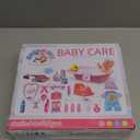 Baby Doll Care Toys, 30PCS Baby Dolls Bath Set & Doctor Kit, Pretend Play Baby Doll Set, Incl Bathtub, Bathrobe, ECG, Thermometer, Toddlers Toys Gifts for Age 3 4 5 6 Year Old Girls