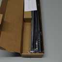 5/8 Diameter Curtain Rods 30-90 Inch, for 30-84 Inch Windows, Adjustable Splicing Black Curtain Rods for Windows with Brackets, Window Rod Long Small Curtains Rod