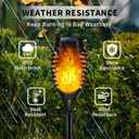 Swingers Solar Lights Outdoor,Solar Torch Lights with Flickering Flame,Waterproof Outdoor Garden Lights for Outside Patio Pathway Yard Decorations(12, Yellow)