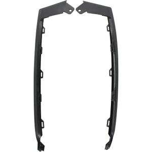 Front Lower Bumper Trim Set Driver and Passenger Side Black for Honda Accord Sedan 2018-2020 with Fog Lamp Model