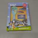 LUV HER Licenced Bluey Girls' 15-Piece Hair Accessories Set  Bluey & Bingo themed Brush, Bow, PVC Snap Clips & Lurex Elastics  Fun & Practical Hair Set for Kids Ages 3+