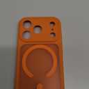 JETech Magnetic Case for iPhone 17 Pro 6.3-Inch Compatible with MagSafe, Shockproof Slim Phone Cover with Built-in Camera Control Button, Matte Translucent Back (Orange)