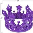 ArtCreativity Crown Inflates for Kids and Adults, Set of 4, Inflatable Crown Toys with Vibrant Colors, Princess Party Decorations, Fun Party Inflates, Kids Swimming Pool Toys, 4 Colors