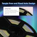 FLASHFORGE Rapid PLA Filament 1.75mm Luminous Melody, 500mm/s High Speed Printing, Glow in The Dark 3D Printer Filament 1kg Spool, Dimensional Accuracy +/- 0.02mm, Brilliant, Long-Lasting Glow