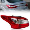 Left Tail Light For 2012 2013 2014 Ford Focus Sedan Rear Brake lamp w/Bulb