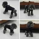 Winter Waterproof Dog Snowsuit  Full Body Outdoor Jacket with Leash Ring, Fleece Lining, Windproof Reflective 4-Leg Dog Coat for Small to Large Dogs Black 3XL (3XL (Back Length 21.5"))