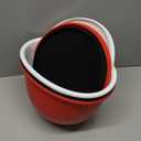 GuanQiao Silicone Bowl Liners for 5 Qt KitchenAid Mixers, 3 Liners with Lids (Red/White/Black)