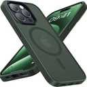 Faiono Magnetic for iPhone 15 Pro Case [Military-Grade Protection][Compatible with MagSafe][Translucent Matte] Shockproof Protective Slim Phone Case for iPhone 15 Pro, Alpine Green